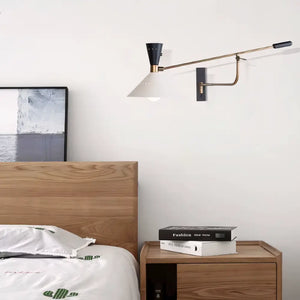 Luminaria Arandela Articulada Branca Minimalista Radiant