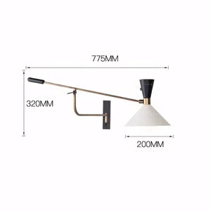 Luminaria Arandela Articulada Branca Minimalista Radiant