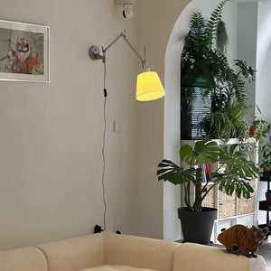 Luminaria Arandela Articulada Com Cupula Moderna Radiant
