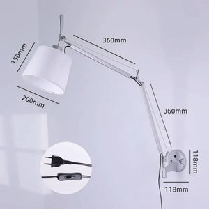 Luminaria Arandela Articulada Com Cupula Moderna Radiant