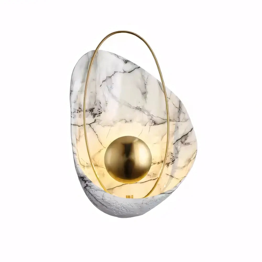 Luminaria Arandela Moderna Minimalista Concha Radiant branco