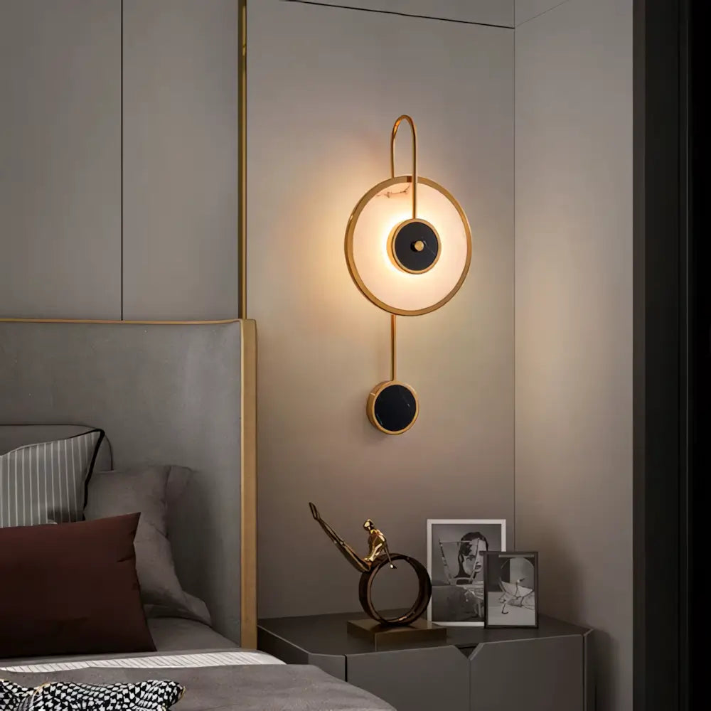 Luminaria Arandela Retro Moderna Minimalista Mármore Radiant