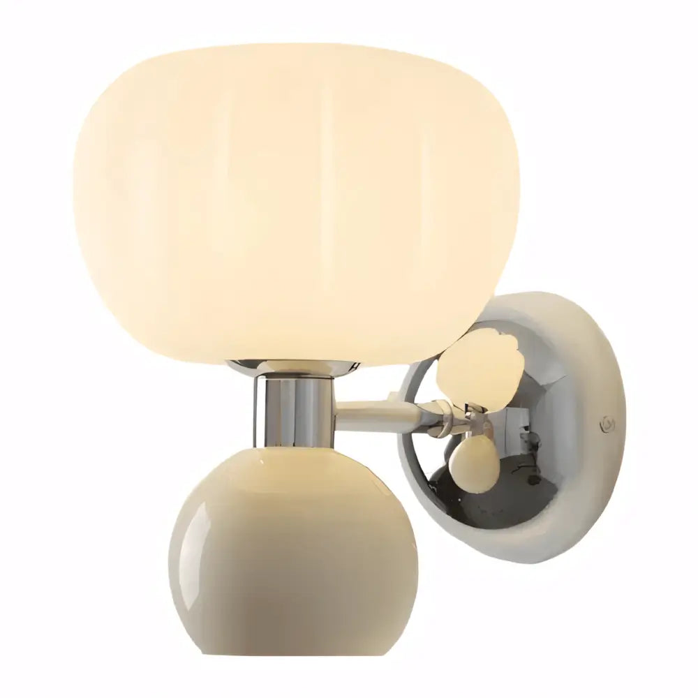 Luminaria Arandela Vidro Dupla Moderna Minimalista Radiant branco