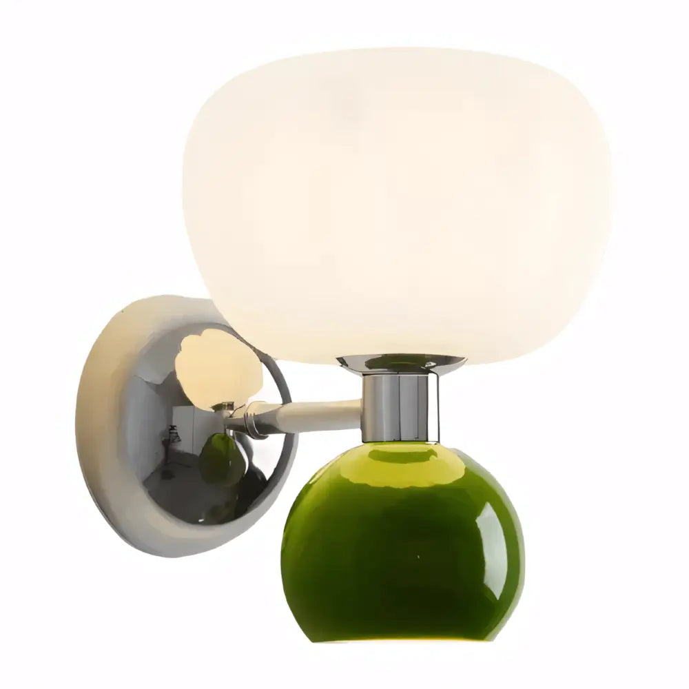 Luminaria Arandela Vidro Dupla Moderna Minimalista Radiant verde