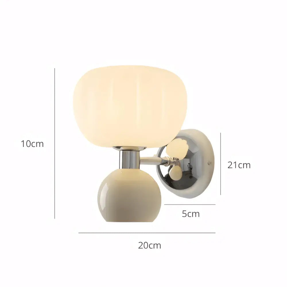 Luminaria Arandela Vidro Dupla Moderna Minimalista Radiant