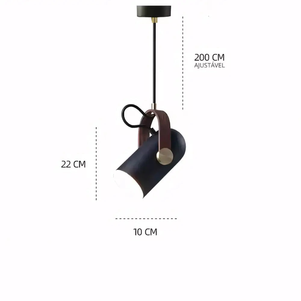 Luminária Pendente Articulada Metal Moderna Minimalista Radiant