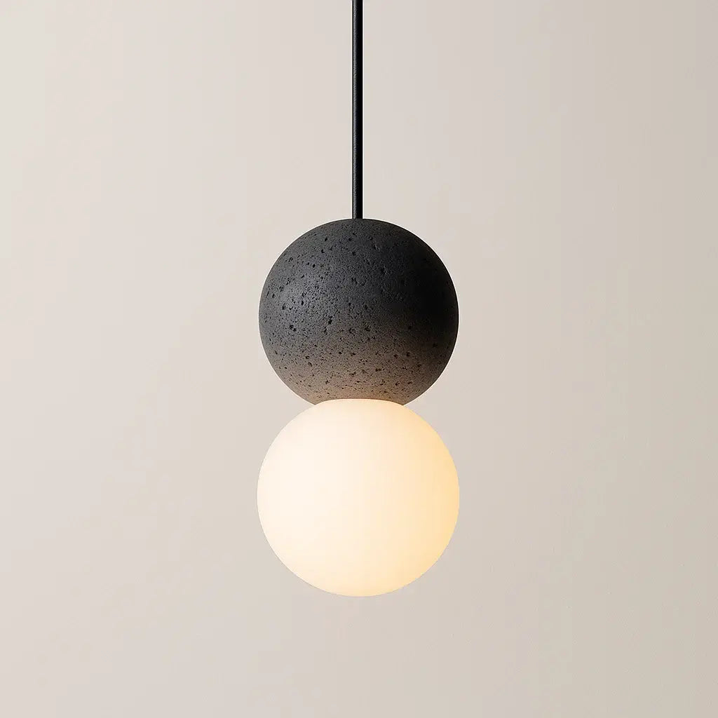 Luminária Pendente Bola Rústico Moderno Minimalista Origo