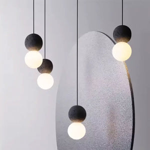 Luminaria Pendente Bola Rustico Moderno Minimalista Radiant