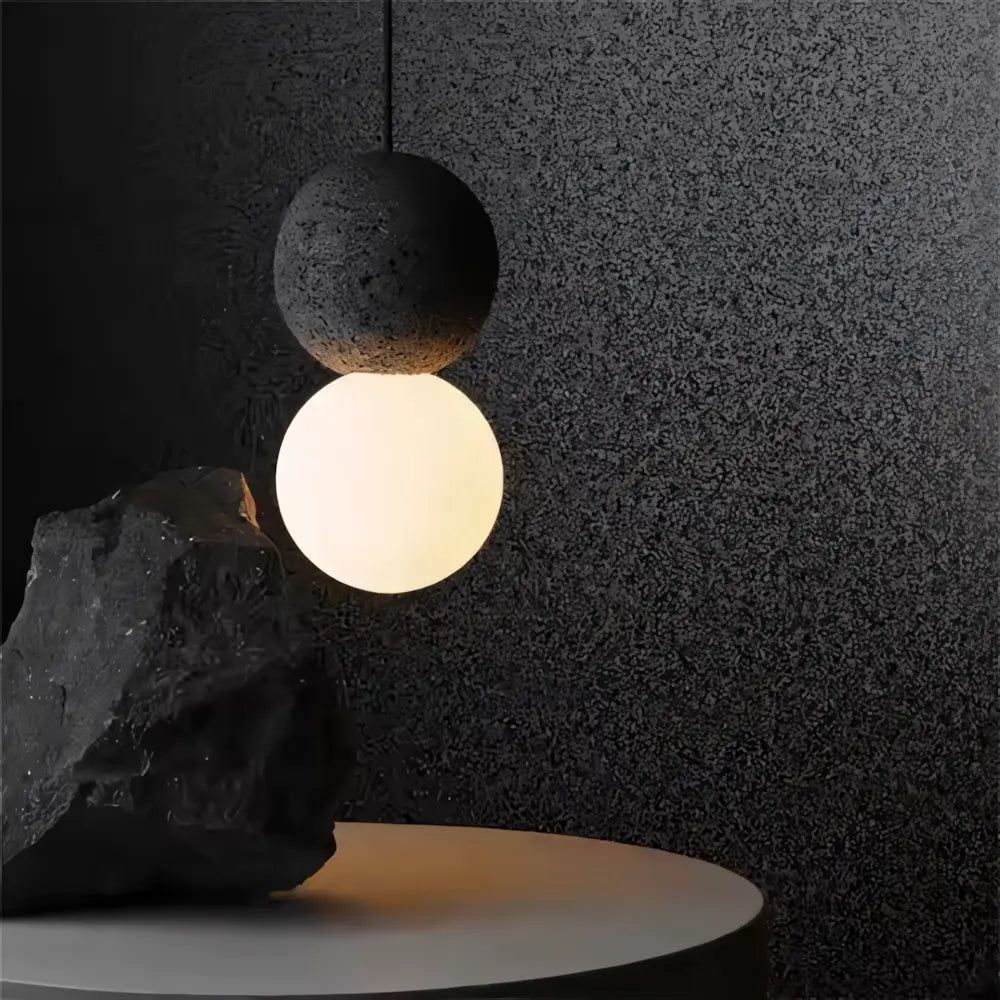 Luminaria Pendente Bola Rustico Moderno Minimalista Radiant