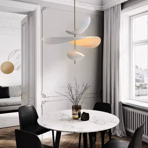Luminária Pendente Branco Moderno Minimalista Metal Radiant