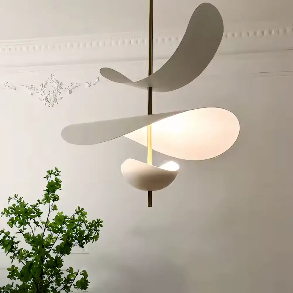 Luminária Pendente Branco Moderno Minimalista Metal Radiant