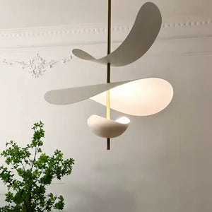 Luminária Pendente Branco Moderno Minimalista Metal Radiant