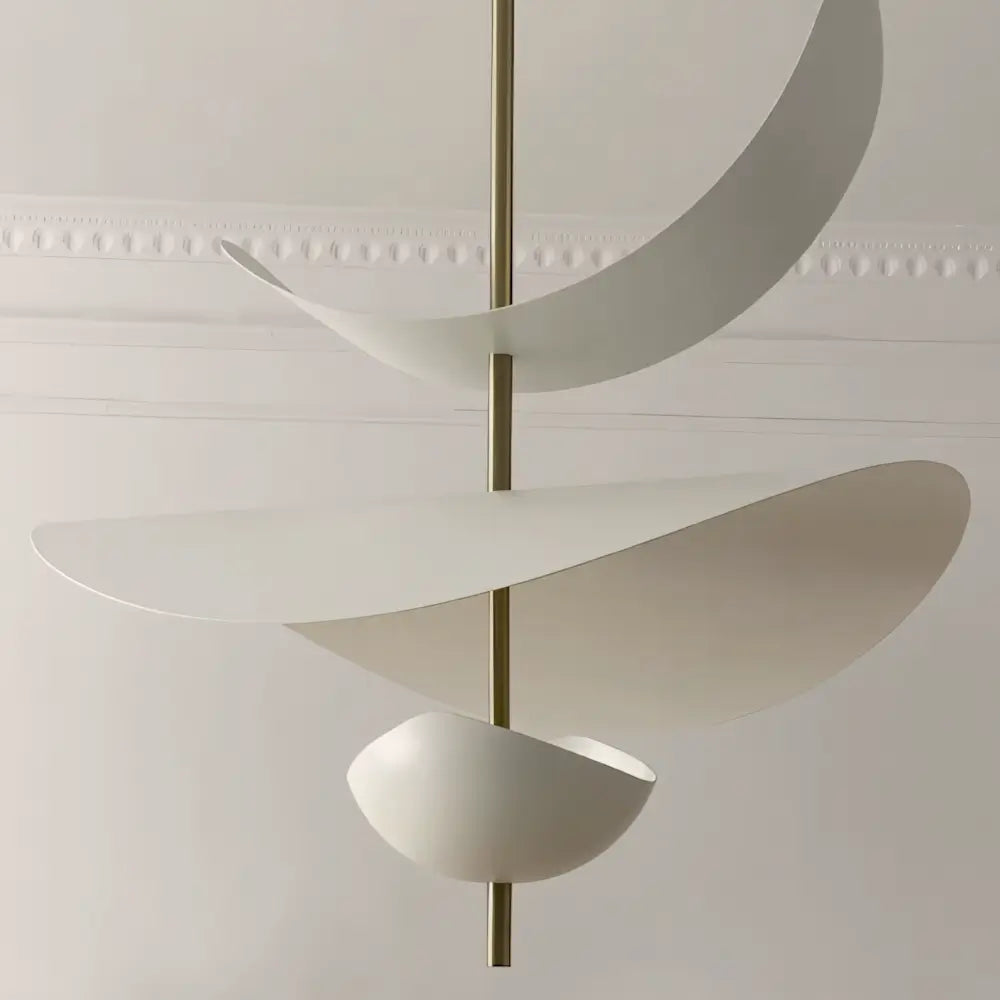 Luminária Pendente Branco Moderno Minimalista Metal Radiant