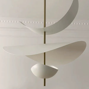 Luminária Pendente Branco Moderno Minimalista Metal Radiant