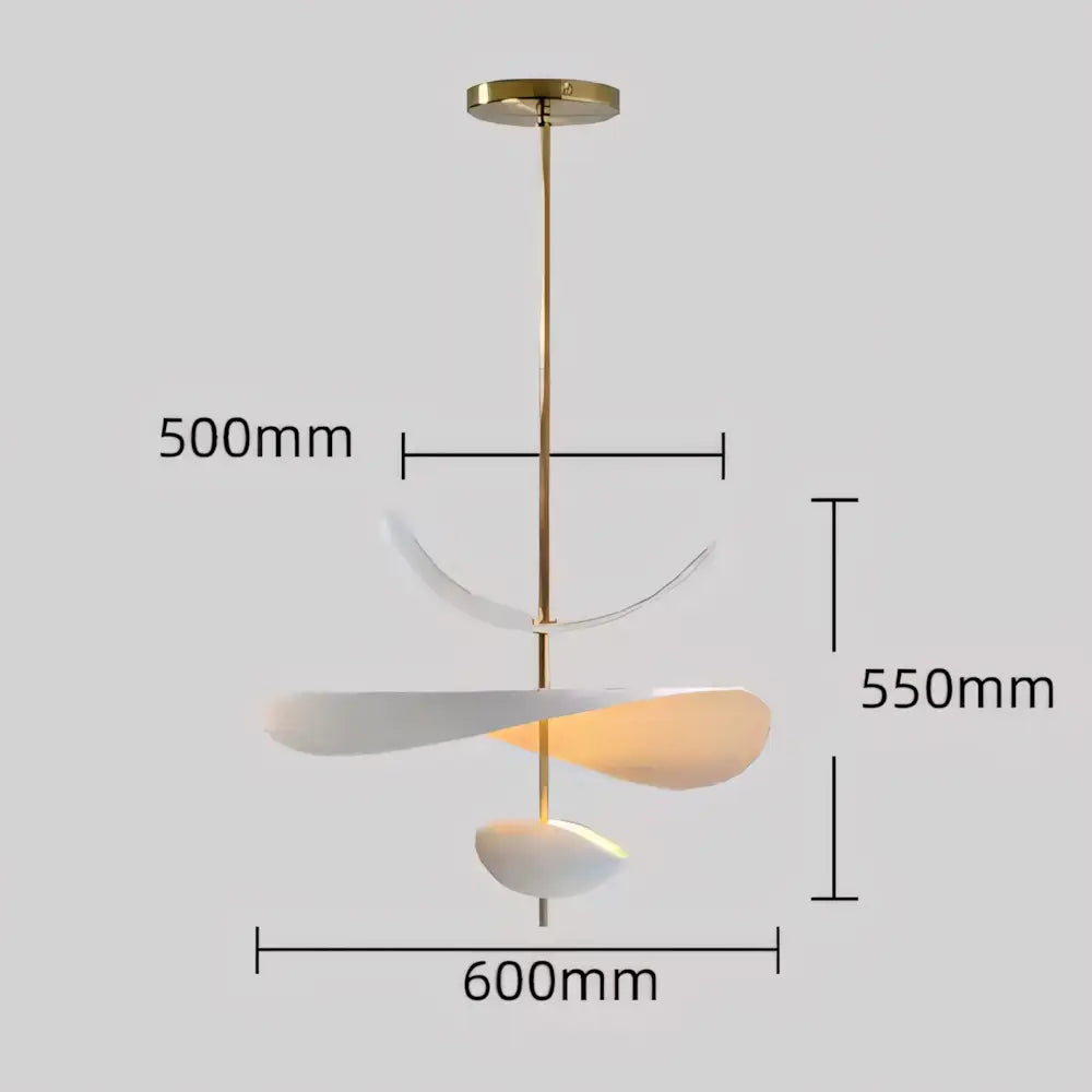 Luminária Pendente Branco Moderno Minimalista Metal Radiant