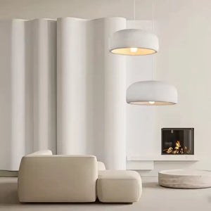 Luminária Pendente Branco Moderno Minimalista Poliestireno Radiant