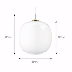 Luminaria Pendente Globo Vidro Moderno Minimalista VL45 Radiohus
