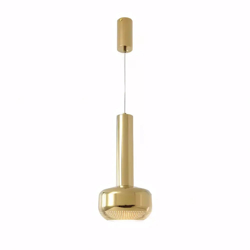 Luminaria Pendente Led Minimalista Moderno Metal Radiant dourado