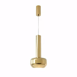 Luminaria Pendente Led Minimalista Moderno Metal Radiant dourado