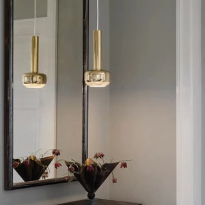 Luminaria Pendente Led Minimalista Moderno Metal Radiant 