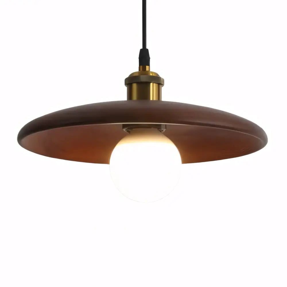 Luminaria Pendente Madeira Industrial Moderno Minimalista Radiant