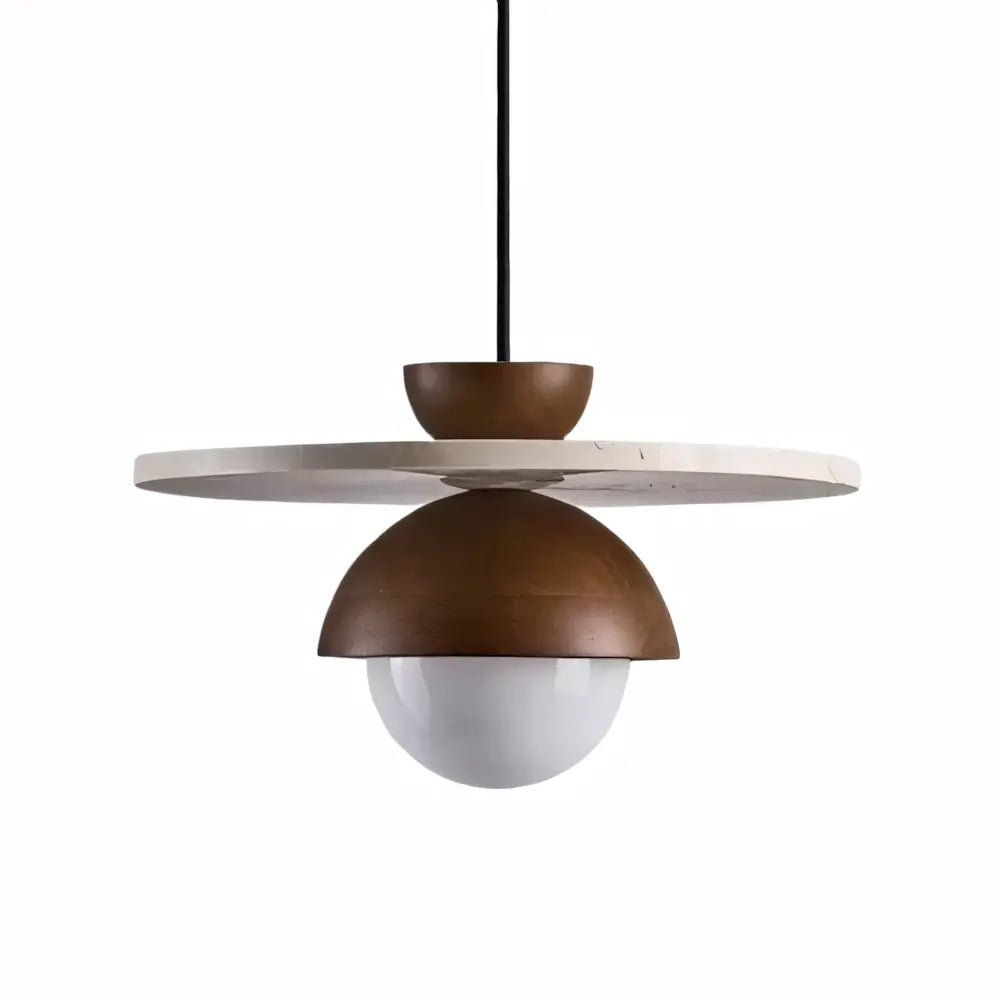 Luminaria Pendente Madeira Marmore Moderna Minimalista Radiant