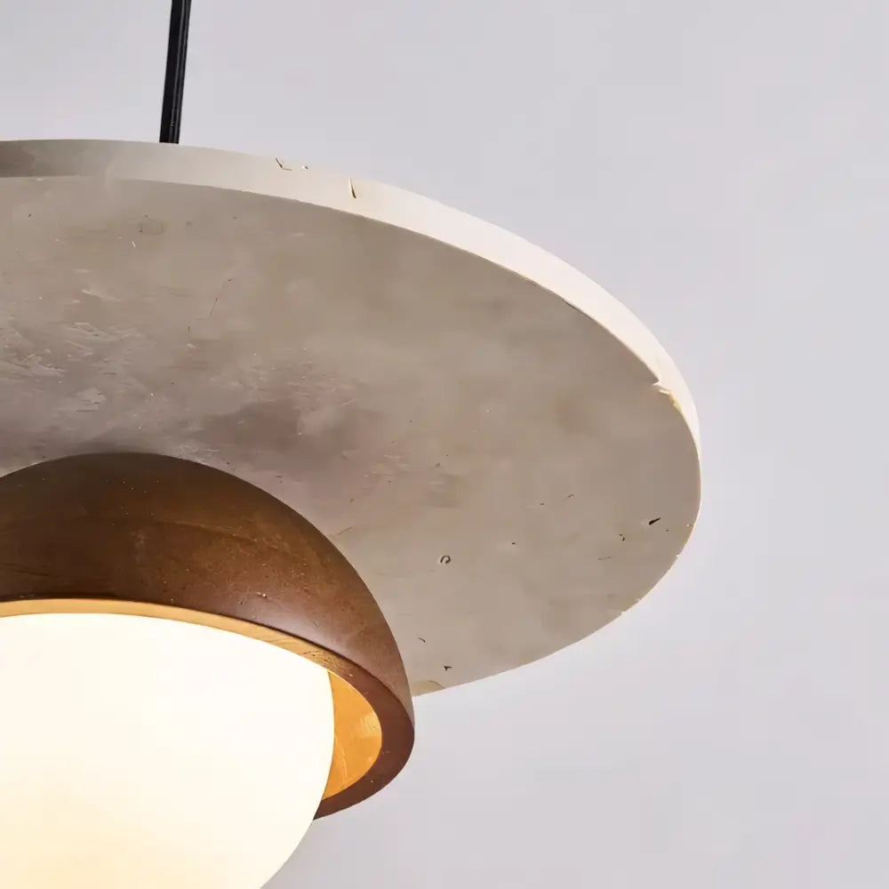 Luminaria Pendente Madeira Marmore Moderna Minimalista Radiant