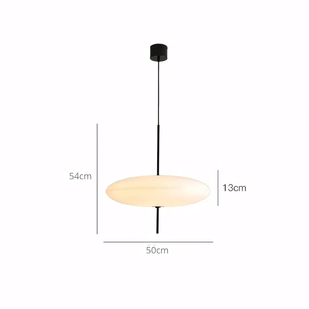 Luminaria Pendente Moderna Minimalista Disco Oval Ufo