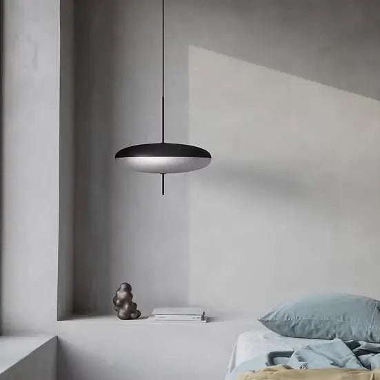 Luminária Pendente Moderna Minimalista Disco Oval Ufo 50 cm