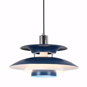 Luminaria Pendente Moderna Minimalista Metal PH5 azul