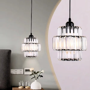 Luminária Pendente Moderno Minimalista Cristal Vidro Radiant