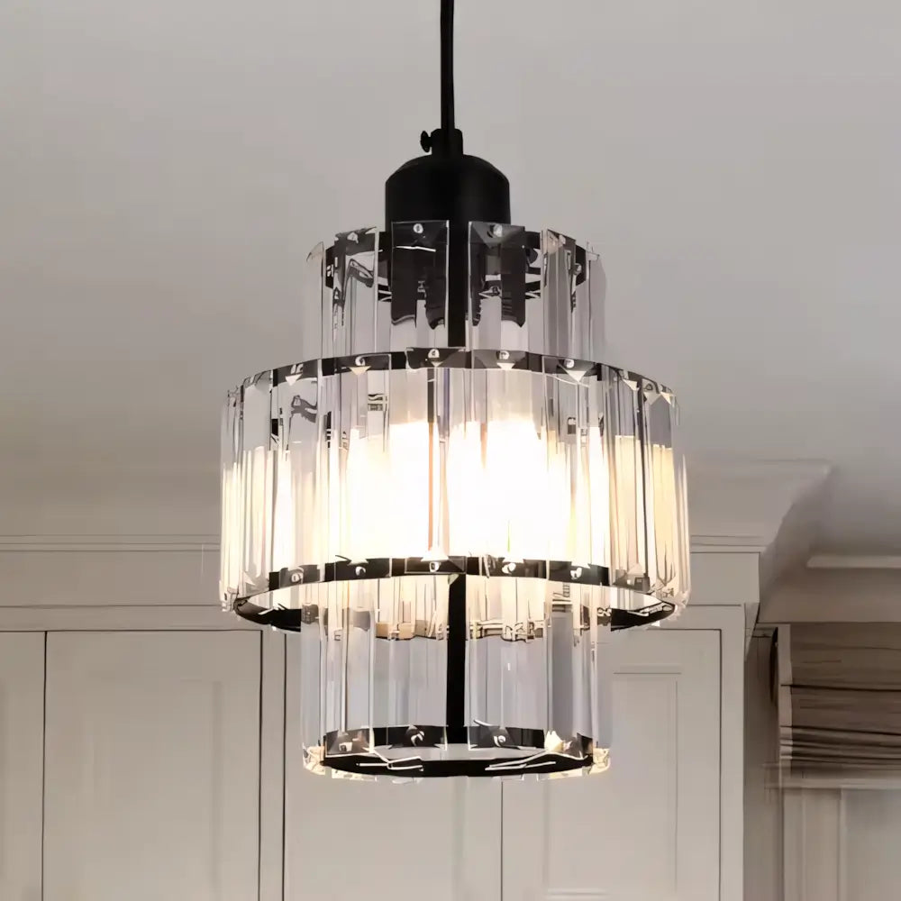 Luminária Pendente Moderno Minimalista Cristal Vidro Radiant