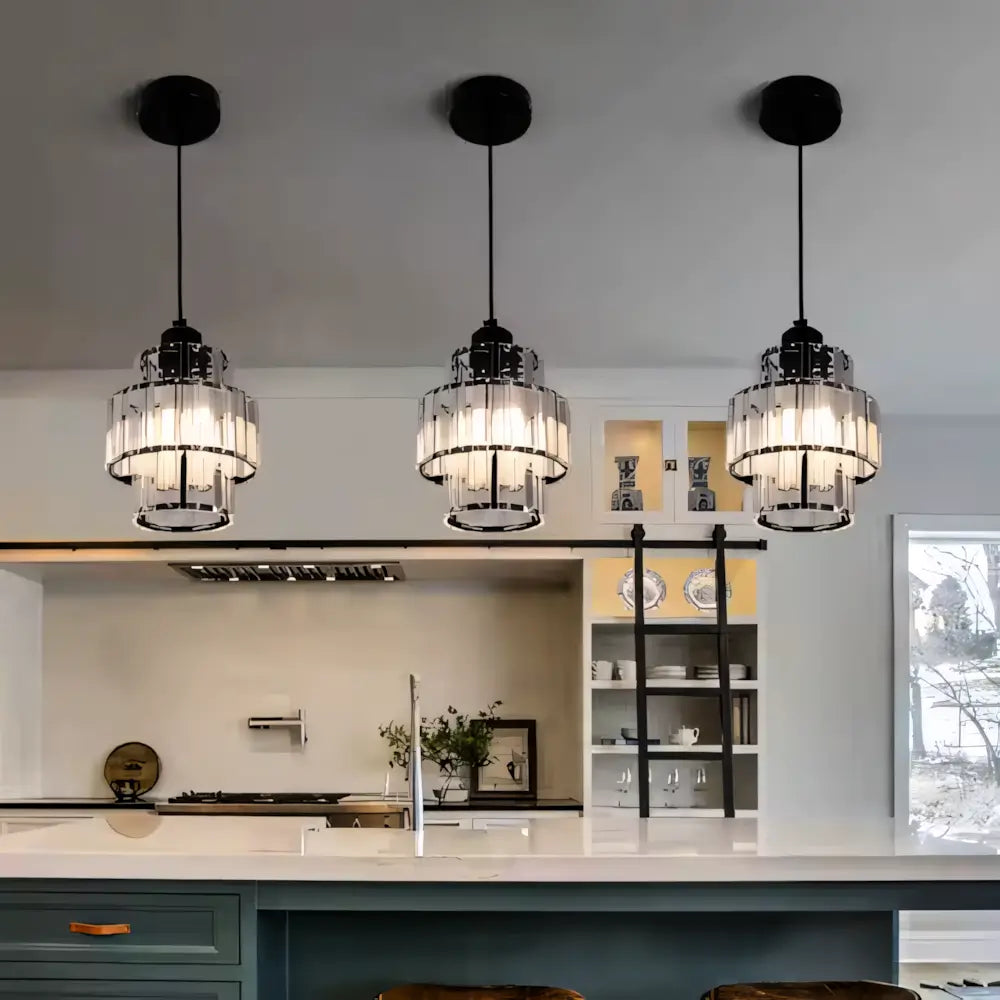 Luminária Pendente Moderno Minimalista Cristal Vidro Radiant