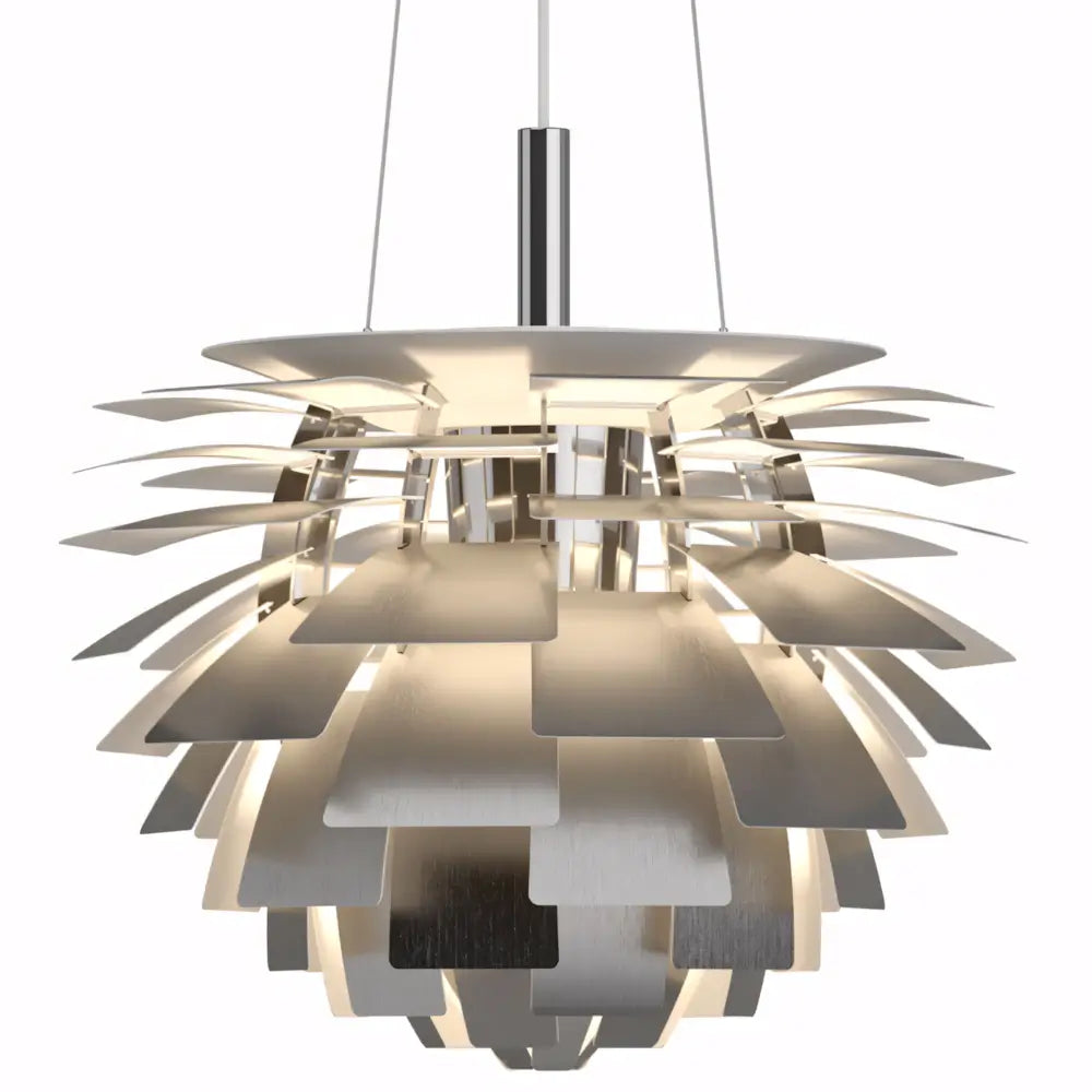 Luminaria Pendente Moderno Minimalista Metal PH Artichoke prata