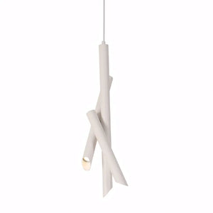 Luminaria Pendente Tubo Triplo Moderno Minimalista Radiant Branco