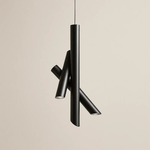 Luminária Pendente Tubo Triplo Moderno Minimalista Radiant