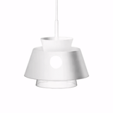 Luminaria Pendente Vidro Moderno Minimalista Metal Radiant Branco