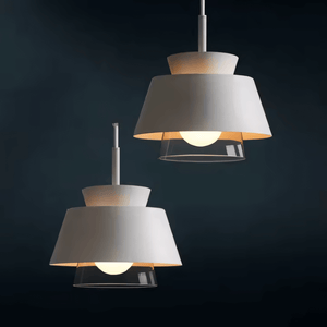 Luminaria Pendente Vidro Moderno Minimalista Metal Radiant