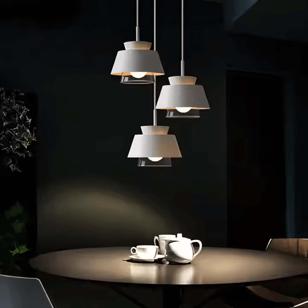 Luminaria Pendente Vidro Moderno Minimalista Metal Radiant