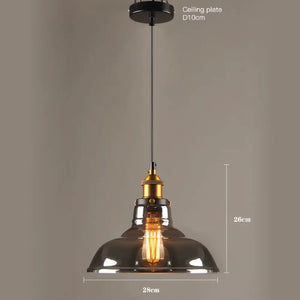 Luminaria Pendente Vidro Preto Fume Moderno Minimalista Radiant