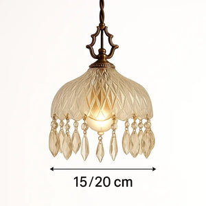 Luminária Pendente de Vidro Clássico Moderno Marquise