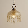 Luminária Pendente de Vidro Clássico Moderno Marquise