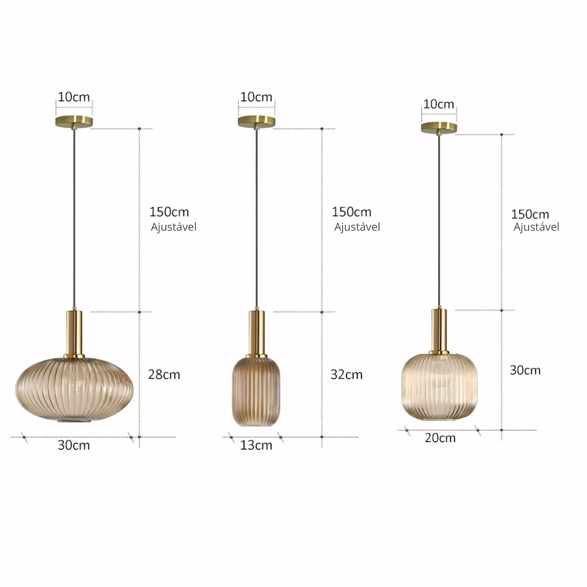 Luminária Pendente de Vidro Texturizado Retrô Moderno Opaline