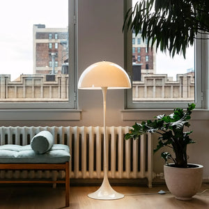 Luminária de Chão Cogumelo Moderna Minimalista Panthella branco