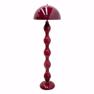 Luminária de Chão Cogumelo Moderno Minimalista Scandi vermelho