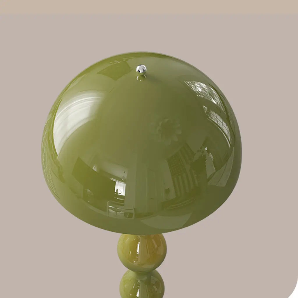 Luminária de Chão Cogumelo Moderno Minimalista Scandi verde