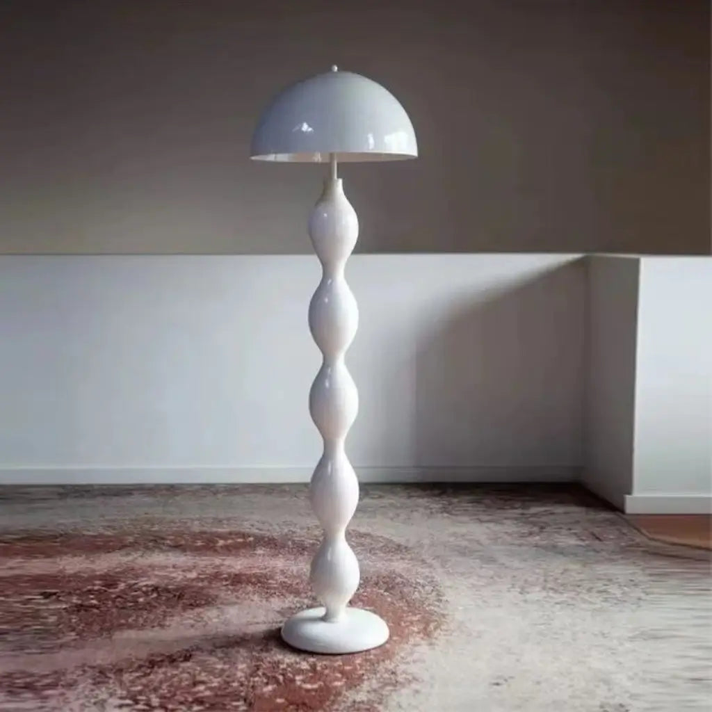 Luminária de Chão Cogumelo Moderno Minimalista Scandi branco