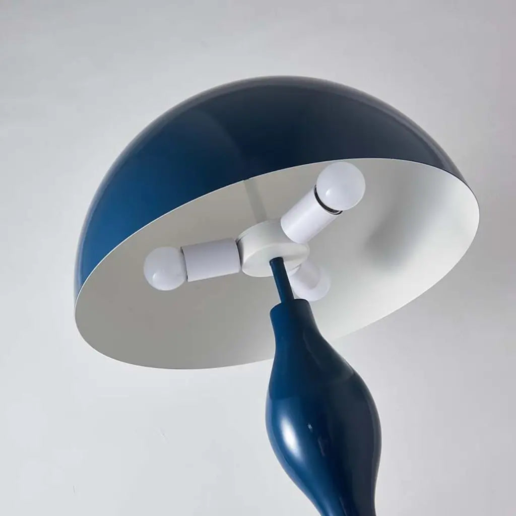 Luminária de Chão Cogumelo Moderno Minimalista Scandi azul