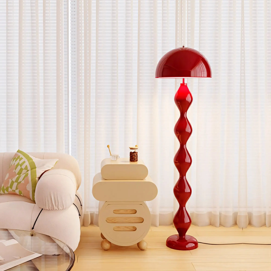 Luminária de Chão Cogumelo Moderno Minimalista Scandi