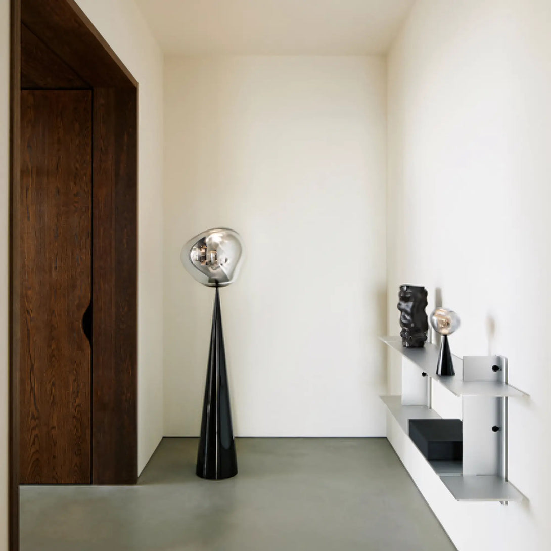 Luminária de Chão Lava Moderna Minimalista Melt Cone Fat